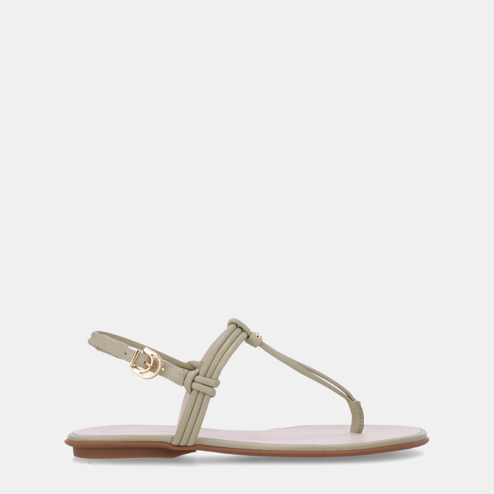 Luz da Lua Sandália Rasteira Saara Pistache