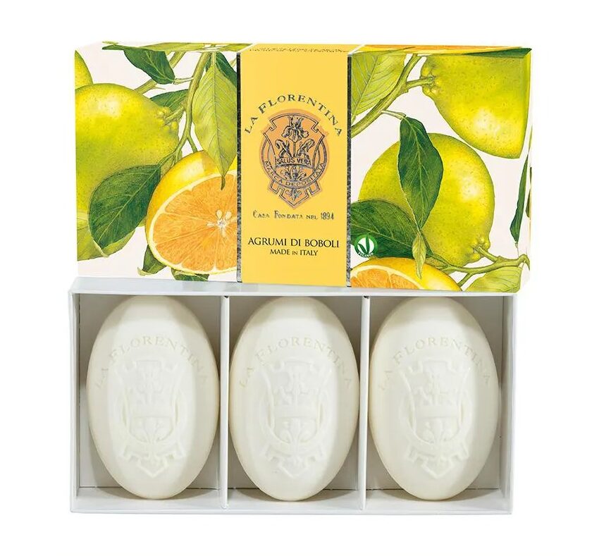 LA FLORENTINA CAIXA COM 3 SABONETES BOBOLI CITRUS